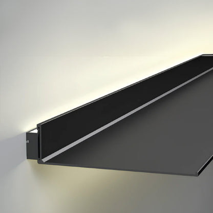 LED Aluminum Floating Shelf for Home and Retail - Hard Wired