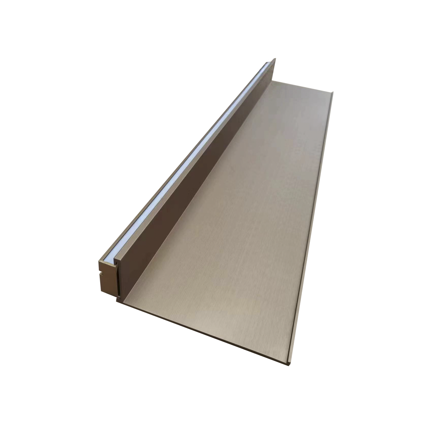 LED Aluminum Floating Shelf for Home and Retail - Hard Wired